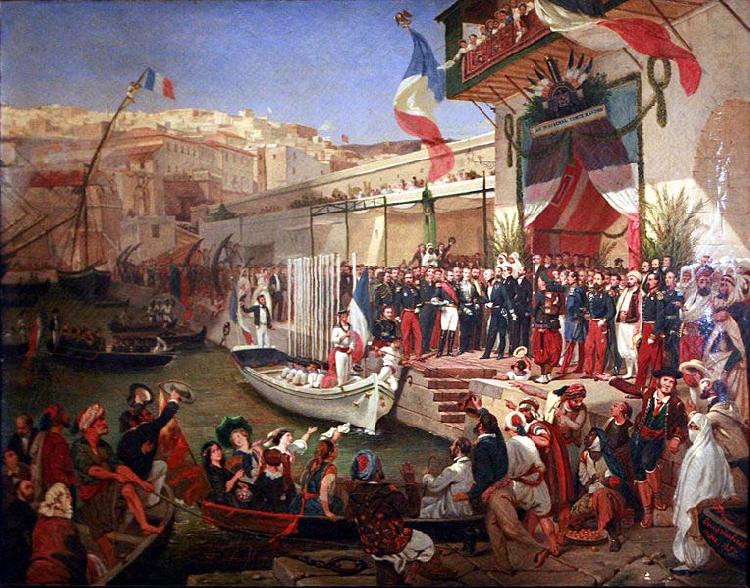 Ernest Francis Vacherot Arrival of Marshal Randon in Algiers in 1857. china oil painting image
